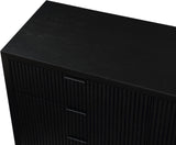 Fairfax Dresser - Modern Art Deco Design with Fluted Drawers and Matte Metal Handles for Elegance