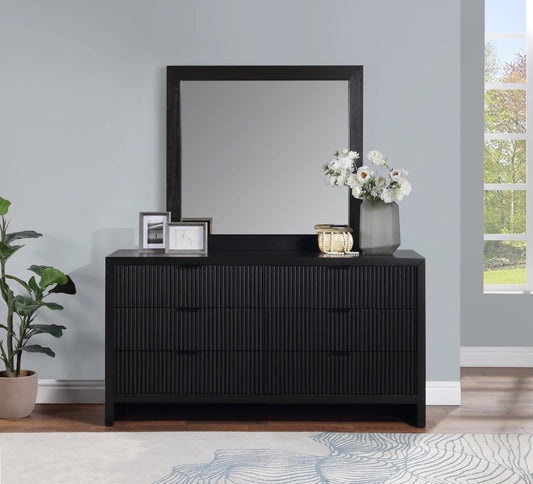 Fairfax Mirror - Elegant Art Deco Design for Home Decor, Versatile Wall or Dresser Mounting Option
