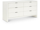 Fairfax Dresser - Modern Art Deco Design with Fluted Drawers and Matte Metal Handles for Elegance