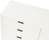 Fairfax Dresser - Modern Art Deco Design with Fluted Drawers and Matte Metal Handles for Elegance