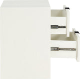 Fairfax Night Stand - Exquisite Art Deco Design with Fluted Drawers and Matte Metal Handles for Elegance
