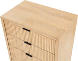 Fairfax Chest - Exquisite Art Deco Design with Fluted Drawers and Matte Metal Handles for Style