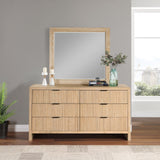 Fairfax Mirror - Elegant Art Deco Design for Home Decor, Versatile Wall or Dresser Mounting Option