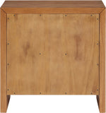 Fairfax Night Stand - Exquisite Art Deco Design with Fluted Drawers and Matte Metal Handles for Elegance