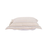 Indoor/Outdoor Puff Scroll Ottoman Dune Sand Cover Only