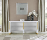 Florence Contemporary Sideboard with Gold Base - Stylish Buffet for Modern Living Spaces and Storage