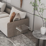 Acrylic End Table Clear Coffee Table with Waterfall Edges
