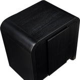 Fluted Night Stand - Elevate Your Space with Elegant Art Deco Design and Intricate Fluted Detailing