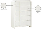 Fluted Chest - Elevate Your Decor with Elegant Art Deco Design, Fluted Drawers, and Unique Shape