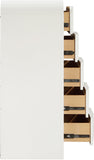 Fluted Chest - Elevate Your Decor with Elegant Art Deco Design, Fluted Drawers, and Unique Shape
