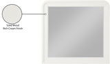 Fluted Mirror - Elegant Arched Design with Fluted Frame, Solid Wood Finish for Stunning Decor Appeal
