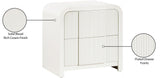 Fluted Night Stand - Elevate Your Space with Elegant Art Deco Design and Intricate Fluted Detailing
