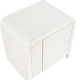 Fluted Night Stand - Elevate Your Space with Elegant Art Deco Design and Intricate Fluted Detailing