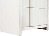 Fluted Night Stand - Elevate Your Space with Elegant Art Deco Design and Intricate Fluted Detailing