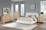 Fluted Mirror - Elegant Arched Design with Fluted Frame, Solid Wood Finish for Stunning Decor Appeal