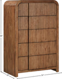 Fluted Chest - Elevate Your Decor with Elegant Art Deco Design, Fluted Drawers, and Unique Shape