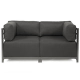 Axis Ottoman Sterling Charcoal Titanium Frame