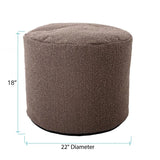 Tall Pouf Barbet Chocolate