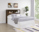 Westpark 49-inch Full Bookcase Headboard Dark Pine