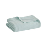 Wholesale Modern Solid Freshspun Cotton Blanket, Blue