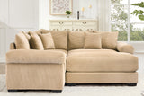 DESEO 158" Sectional Sofa with Ottoman