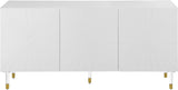 Starburst Contemporary Sideboard with Gold Finished Base and Ample Storage for Stylish Living Spaces