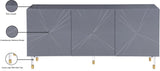 Starburst Contemporary Sideboard with Gold Finished Base and Ample Storage for Stylish Living Spaces