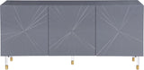 Starburst Contemporary Sideboard with Gold Finished Base and Ample Storage for Stylish Living Spaces