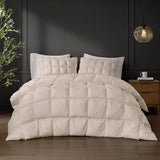 Puffed Overfilled Down Alternative Comforter, Tan