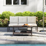 2 Piece Patio Conversation Set with Coffee Table