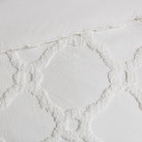 Tufted 3-Piece Comforter, Duvet Cover Set, White