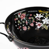 Blue Stallion Floral Bouquet 3Qt Enamel Colander