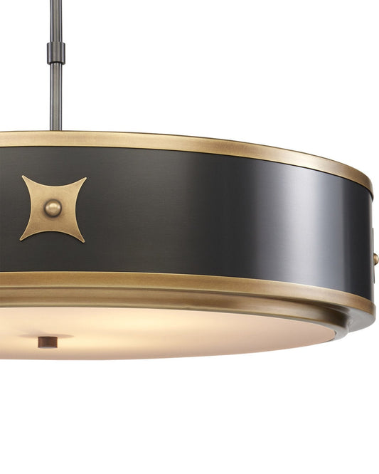Huntsman Black Semi-Flush Mount