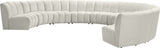 Infinity - 9 Piece Velvet Modular Sectional