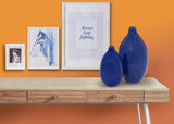 Cobalt Blue Glaze Ceramic Vases - Set of 2