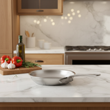 Mauviel M'Cook SB 5-Ply Frying Pan With Brushed Cast Stainless Steel Handle, 7.8-In