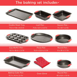 Moss & Stone 9-Piece Nonstick Baking Pan Set