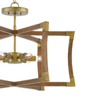 Bastian Small Chestnut Semi-Flush Mount