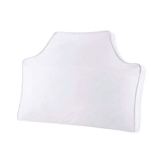 Headboard Backrest Canvas Pillow, White