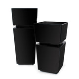 Black Mirrored Pedestal Short