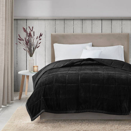 Heiq Smart Temperature Down Alternative Blanket, Black
