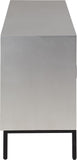 Glitz Contemporary Sideboard Buffet - Starburst Design with Antique Silver Finish & Storage Solutions