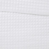 Checkered Quilted 3-Piece Reversible Coverlet Set, White