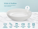 Kook Ceramic Pasta Bowls, 32 oz, Set of 6