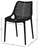 Mykonos Contemporary Outdoor Patio Dining Chair Set (Set of 4)