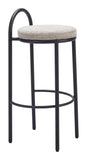 Sisal Barstool (Set of 2) Beige Tweed