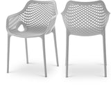 Mykonos Contemporary Outdoor Patio Dining Chair Set (Set of 4)