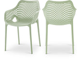 Mykonos Contemporary Outdoor Patio Dining Chair Set (Set of 4)