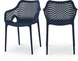 Mykonos Contemporary Outdoor Patio Dining Chair Set (Set of 4)