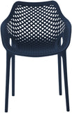 Mykonos Contemporary Outdoor Patio Dining Chair Set (Set of 4)